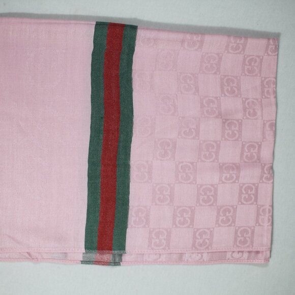 Authentic Gucci Wrap 35% Silk 65% Cashmere Stole Shawl Multicolor Used - Picture 4 of 8